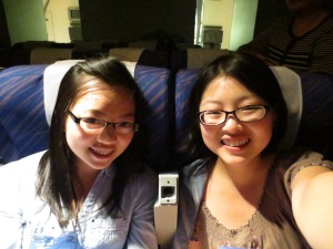 My friend and I in the plane 