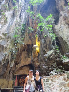 Paige and I inside Batu Caves!